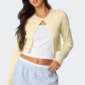 Yellow Edikted Cardigan